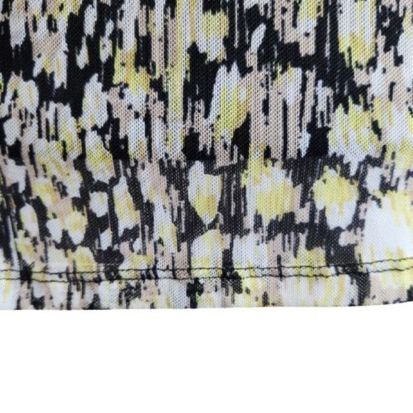 DKNY Women's Shirred Abstract-Print Long Sleeve Top - Picture 11 of 13